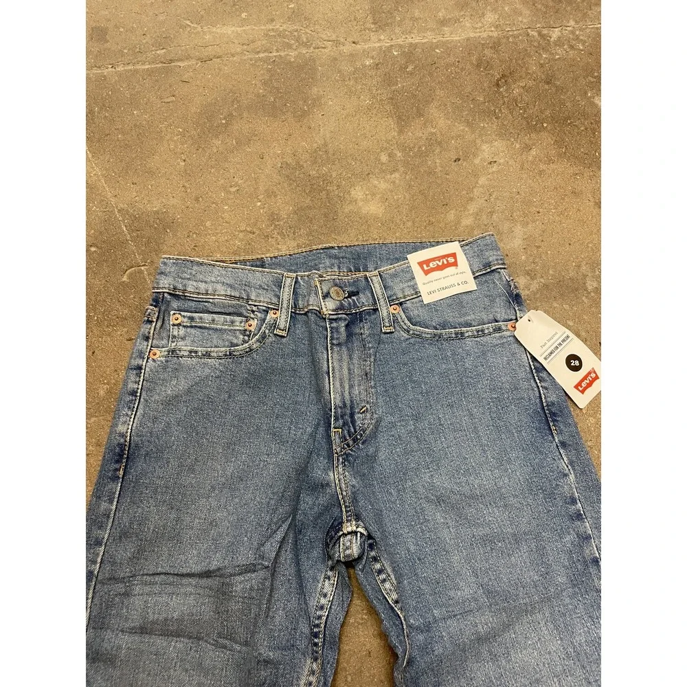 NWT LEVI'S 511 Flex Light Blue Stretch Slim Fit‎ Denim Men's Jeans 28W x 32L